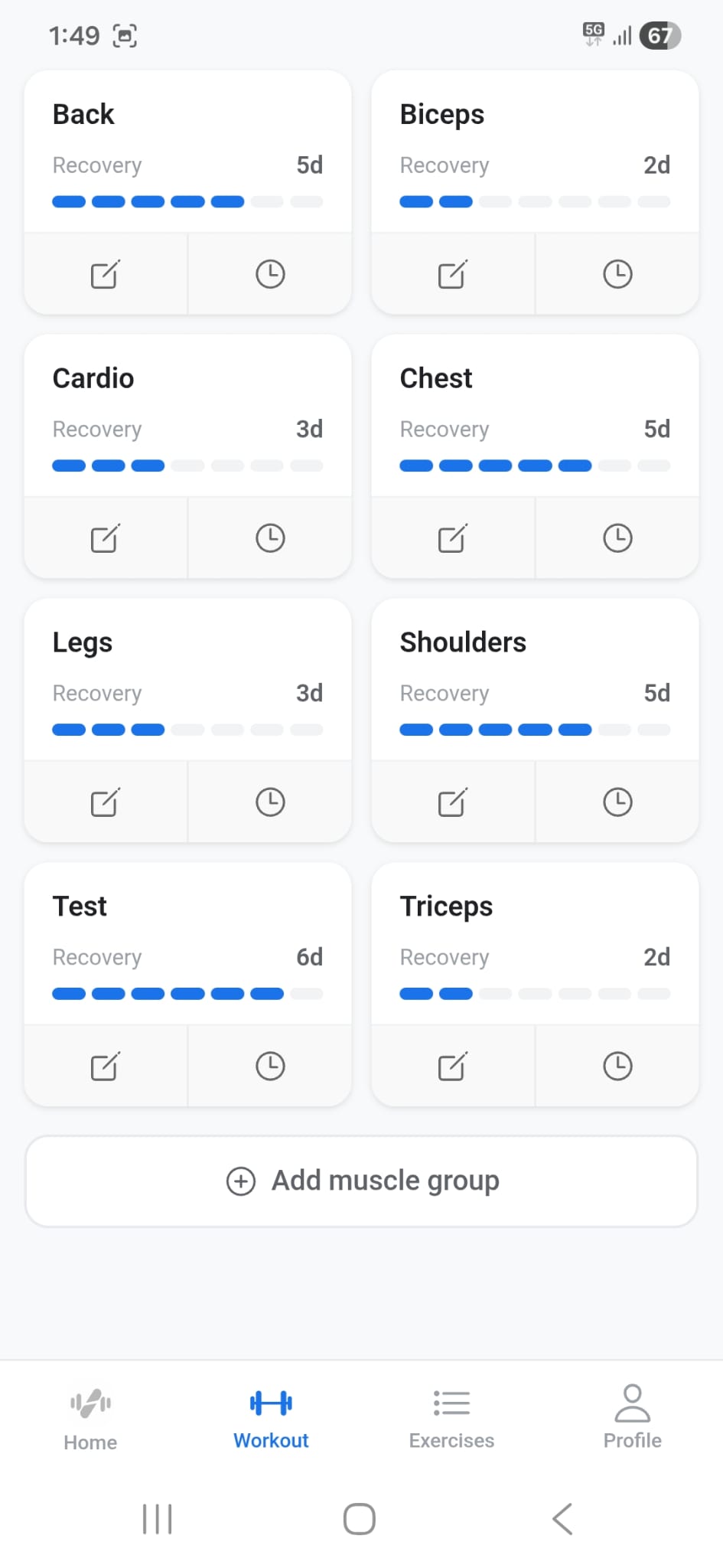 Recovery tracking